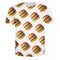 Camiseta Estampada 3D Hamburguesa Manga Corta