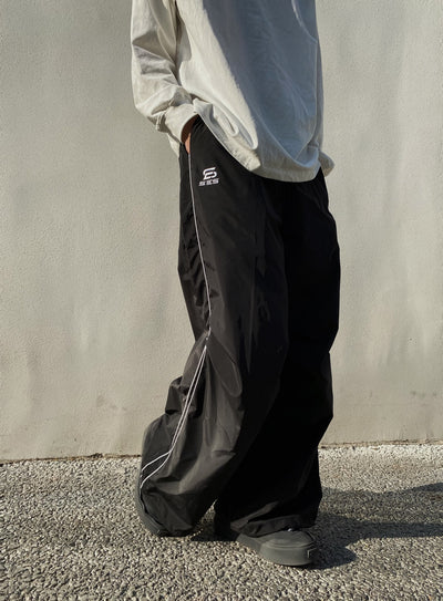 Pantalones Deportivos Anchos Retro Drape Unisex - Image 9