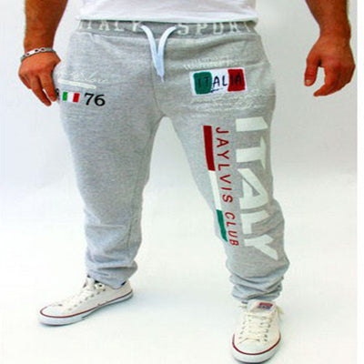 Pantalones Casuales con Estampado Digital de Letras para Hombre - Image 12