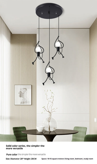 Lámpara de Araña Decorativa de Hierro para Restaurantes y Cafés - Image 12