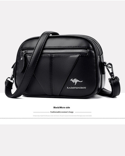 Bolso Bandolera Redondo de Cuero Genuino - Versátil y Elegante - Image 38