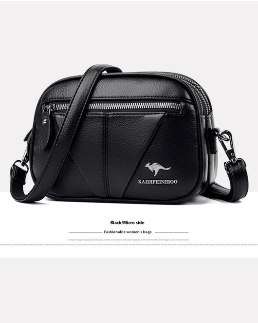 Bolso Bandolera Redondo de Cuero Genuino - Versátil y Elegante - Image 38