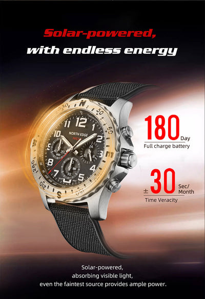 Reloj Deportivo Solar de Acero Inoxidable con Pantalla Digital - Image 12