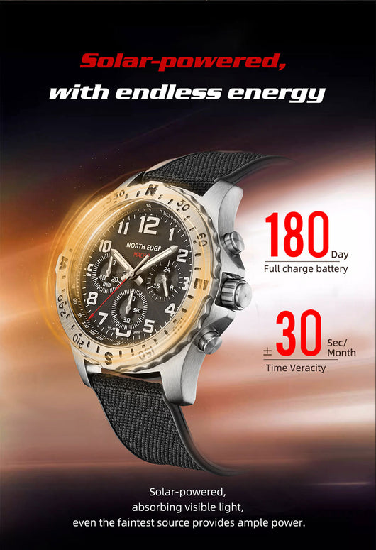 Reloj Deportivo Solar de Acero Inoxidable con Pantalla Digital - Image 12