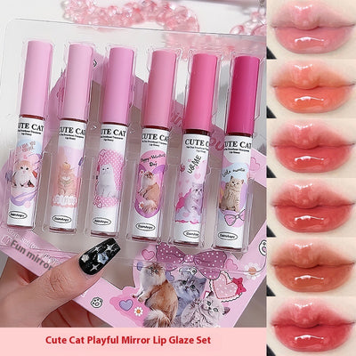 Set de 6 Brillos Labiales Espejo con Efecto Agua Natural - Image 9