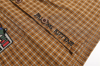 Playera Bordada con Gato de Dibujos Animados para Hombre - Image 15