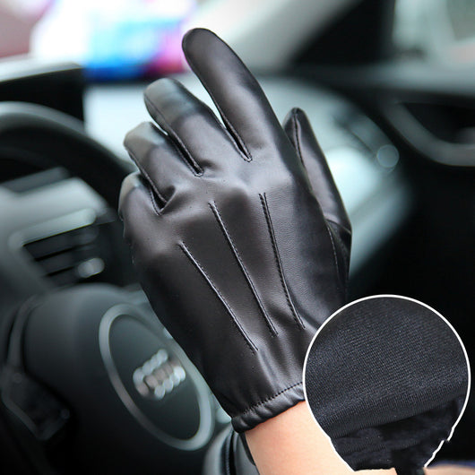 Guantes de Cuero PU para Hombre WARMEN - Image 6