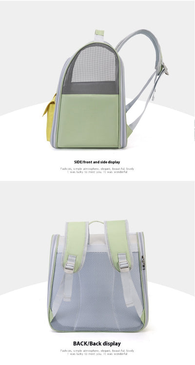Mochila Transparente para Gatos de Gran Capacidad con Lona - Image 18