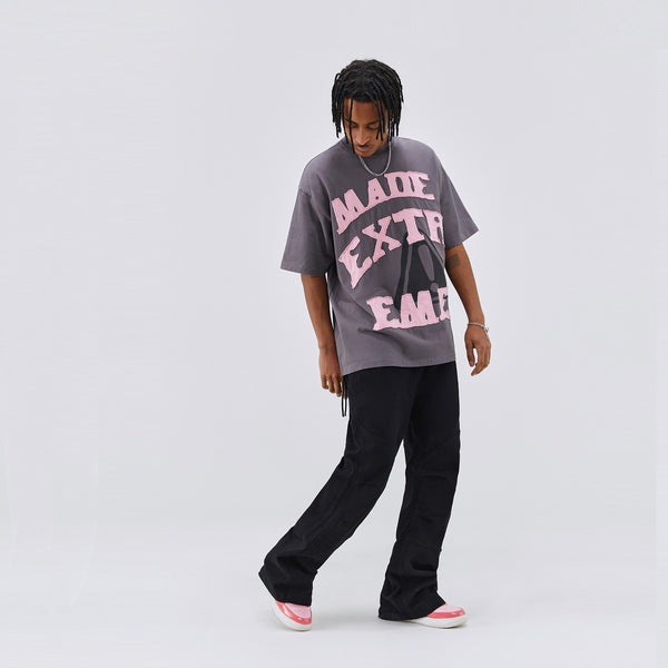 Camiseta Unisex con Parches de Letras Divertidas
