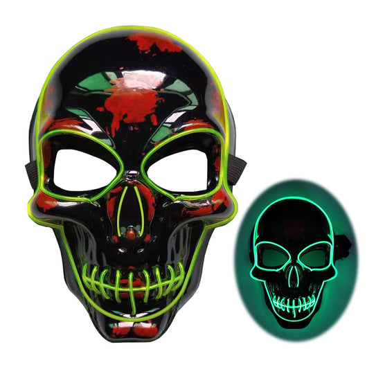 Máscara de Calavera LED Brillante Aterradora para Halloween - Image 3