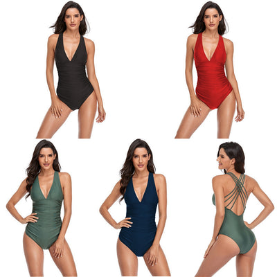 Traje de Baño Mujer Escote Profundo Espalda Descubierta con Detalles Recortados - Image 19