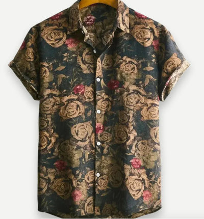 Camisa Hawaiana de Manga Corta con Solapa - Image 11