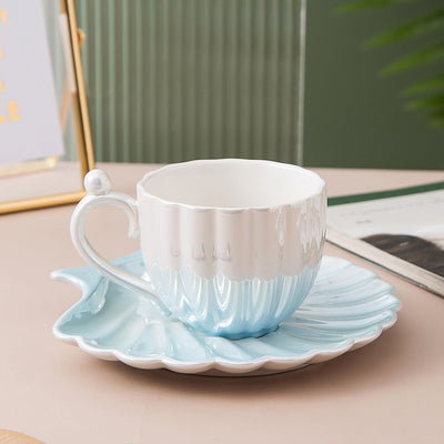 Taza de Café Japonesa Pearl Shell - Diseño Elegante Franc - Image 8