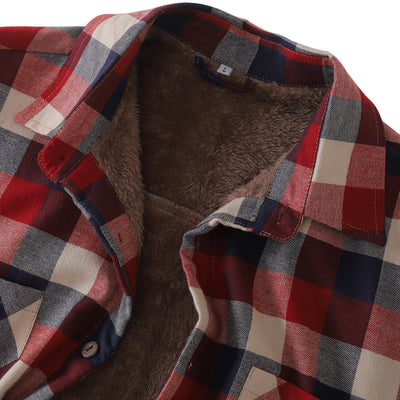 Chaqueta Camisa de Franela Térmica para Hombre - Abrigo Grueso Otoño Invierno - Image 18