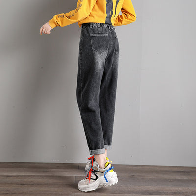 Pantalones Harem de Cintura Alta Estilo Coreano - Corte Suelto y Elegante - Image 11