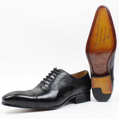 Zapatos de Cuero Casual Ejecutivo para Hombre en Negro y Marrón - Image 3