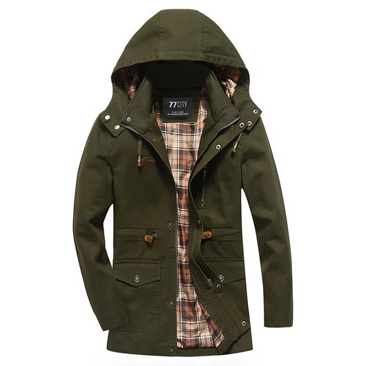 Chaqueta de Algodón Estilo Militar - Image 11