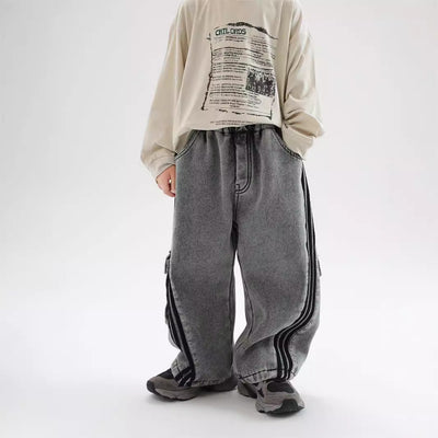Pantalones Vaqueros Acolchados para Niños - Otoño e Invierno - Image 3