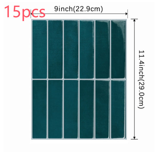 Adhesivo de Pared 3D Estéreo Resistente al Agua y Calor - Papel Tapiz Autoadhesivo para Cocina y Baño - Image 43