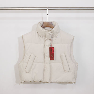 Chaleco Abrigador Mujer Cuello Solapa Corte Holgado - Image 15