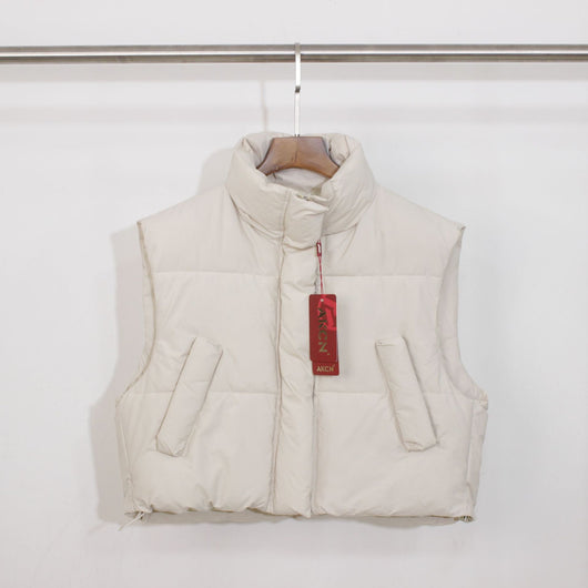 Chaleco Abrigador Mujer Cuello Solapa Corte Holgado - Image 15