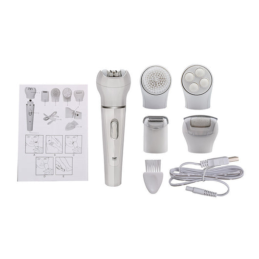 Masajeador Facial y Corporal 5 en 1 Portátil con Cepillo de Látex - Image 9