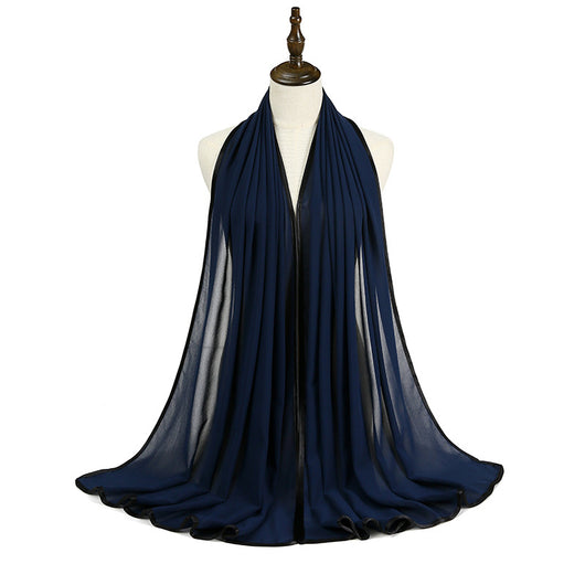 Pañoleta de Gasa con Perlas y Flecos Elegante - Image 30