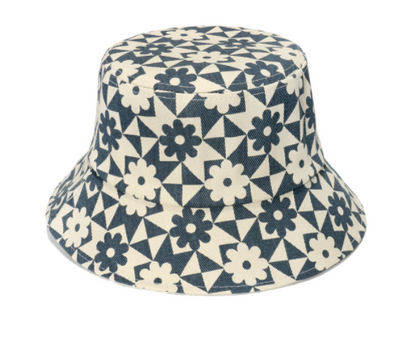 Sombrero Pescador Mujer Flores Geométricas Primavera Verano - Image 16