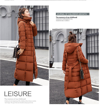 Abrigo Acolchado Ajustado Largo hasta la Rodilla para Invierno - Image 12