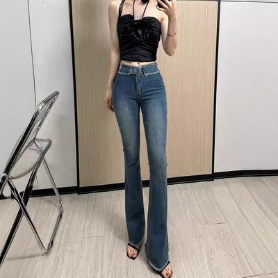 Jeans Skinny Retro Estilo Hong Kong para Mujer - Tela Ligera Verano - Image 3