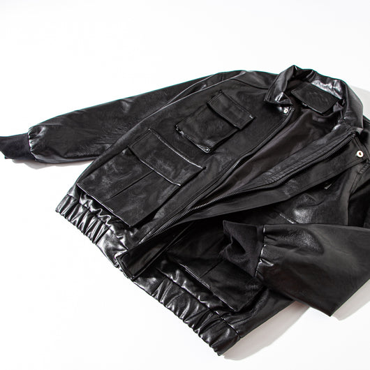 Chaqueta de Cuero para Motociclista Hombre - Diseño Moderno y Holgado - Image 13