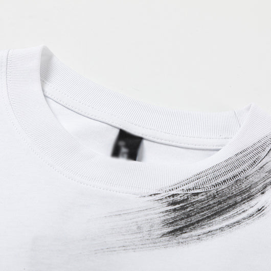 Camisa de Manga Corta con Estampado Artístico Splash-Ink para Hombre - Image 8