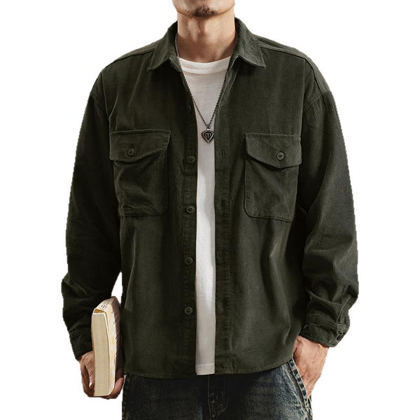 Chaqueta de Trabajo Pesada Estilo Retro Americano para Hombre