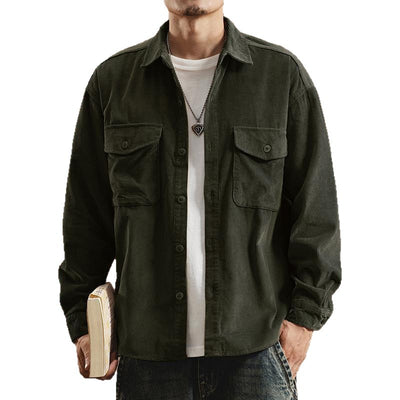 Chaqueta de Trabajo Pesada Estilo Retro Americano para Hombre - Image 2