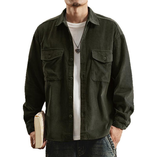 Chaqueta de Trabajo Pesada Estilo Retro Americano para Hombre - Image 2