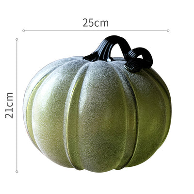 Decoración de Calabaza Navideña de Vidrio Artesanal Multicolor - Image 3