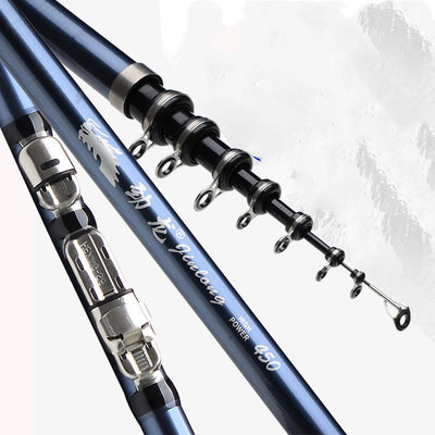Caña de Pescar Carbono Dual Roca y Mar - Profesional Versátil