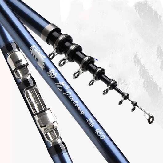 Caña de Pescar Carbono Dual Roca y Mar - Profesional Versátil