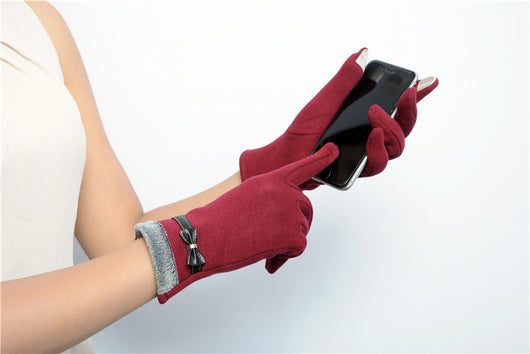 Guantes para Mujer con Lazo Táctiles y Cálidos - Image 6