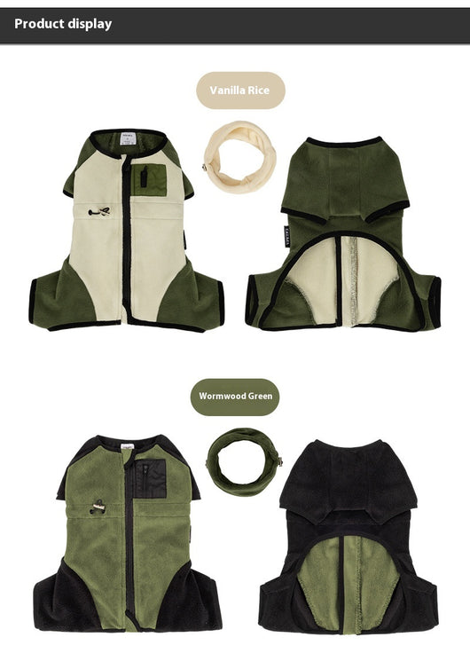 Abrigo Térmico para Mascotas con Cuello Desmontable Resistente al Viento - Image 26