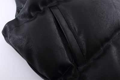 Chaleco de Algodón PU con Letras Bordadas para Hombre - Image 11