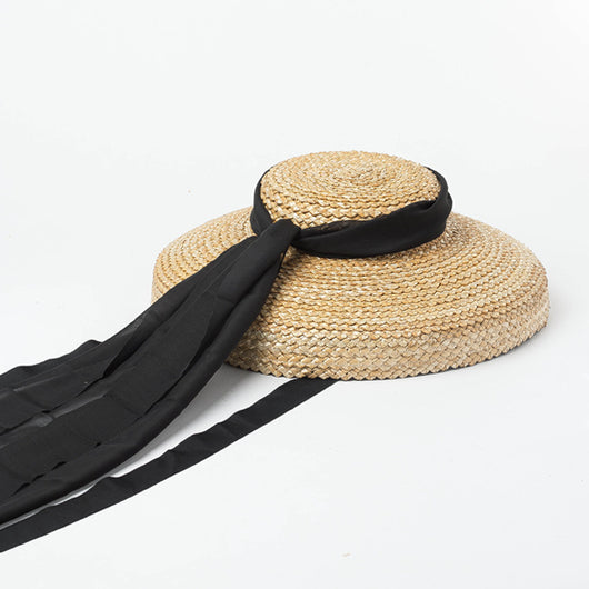 Sombrero Vintage de Chifón Plano y Elegante