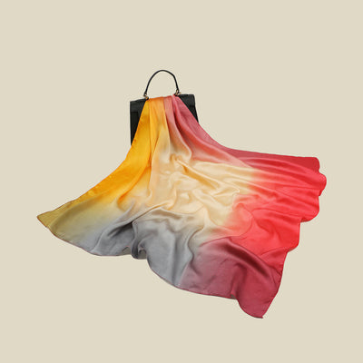 Pañuelo de Seda Artificial Degradado 90cm - Accesorio Versátil para Cualquier Estilo - Image 3