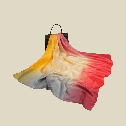 Pañuelo de Seda Artificial Degradado 90cm - Accesorio Versátil para Cualquier Estilo - Image 3