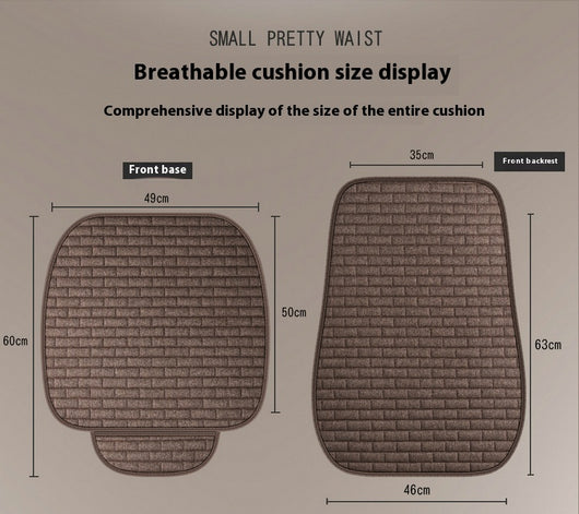 Juego de 3 Cojines de Lino para Asiento de Auto - Image 31
