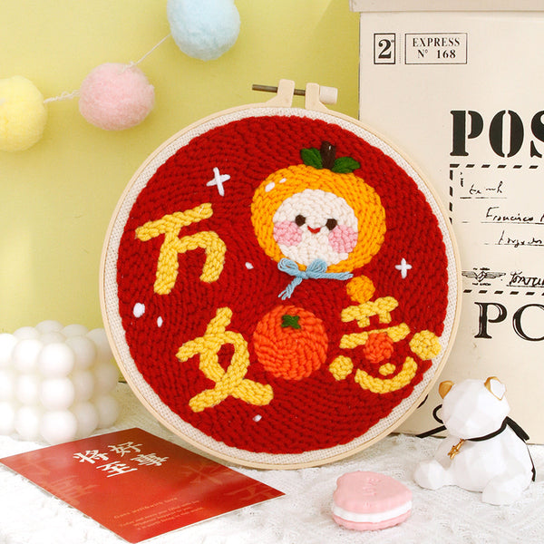 Kit Completo de Bordado DIY - Puntada de Cruz Hecha a Mano