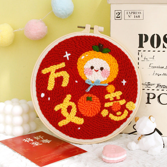 Kit Completo de Bordado DIY - Puntada de Cruz Hecha a Mano