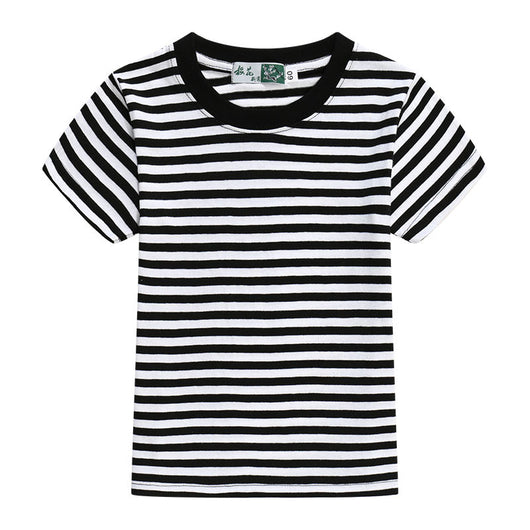 Camiseta Infantil a Rayas Azul y Blanco - Image 6