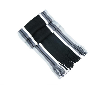 Bufanda de Punto Rayada para Hombre - Calidez y Estilo Combinado - Image 2