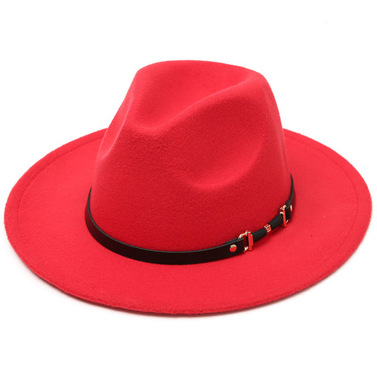 Sombrero Jazz de Ala Ancha en Lana - Estilo Versátil para Cualquier Ocasión